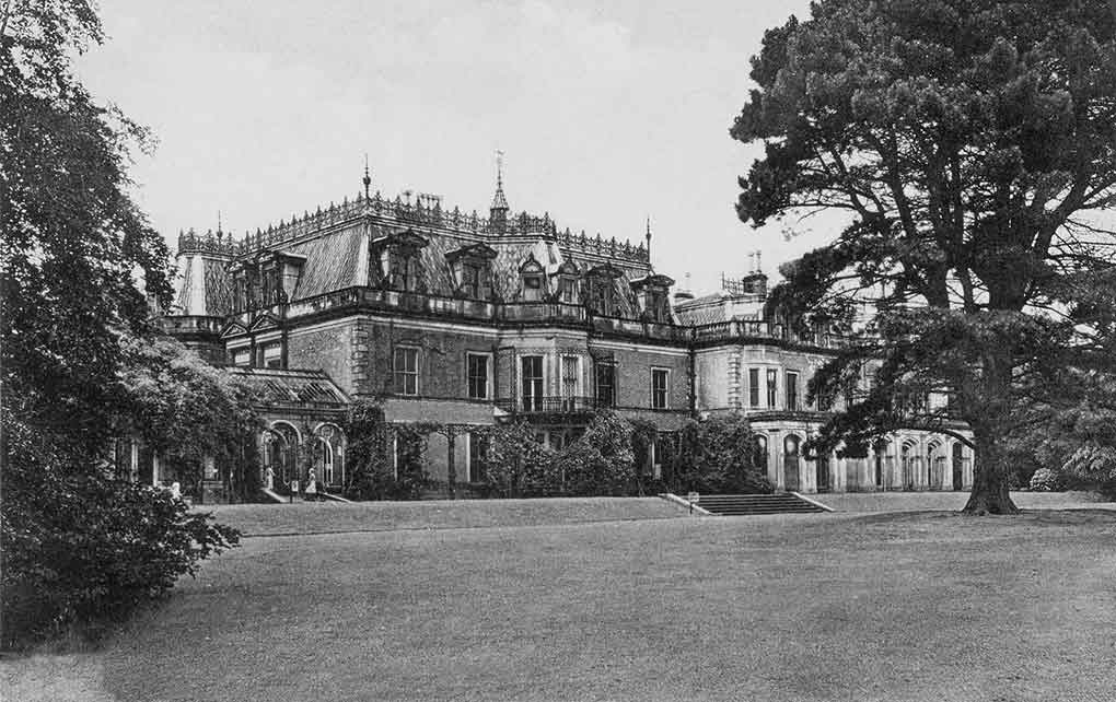 Marton Hall, home of Henry William Ferdinand Bolckow. It was already due for demolition when fire swept through it in 1960. The remains have since been demolished. Image courtesy www.lostheritage.org.uk