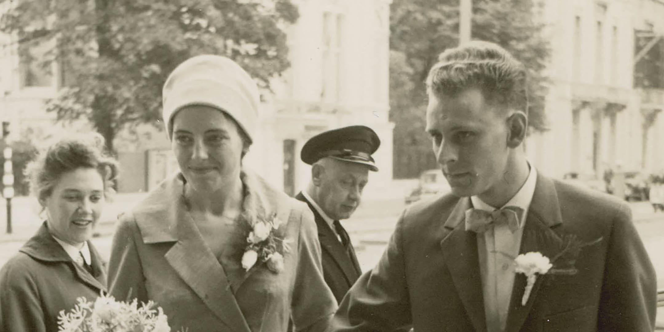 Klaas and Aafke Woldring on their wedding day, the Netherlands, 1959. Reproduced courtesy Klaas and Aafke Woldring.