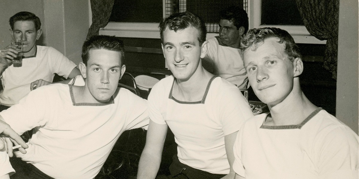 The young crew aboard HMAS Voyage. Image: John Withers. 