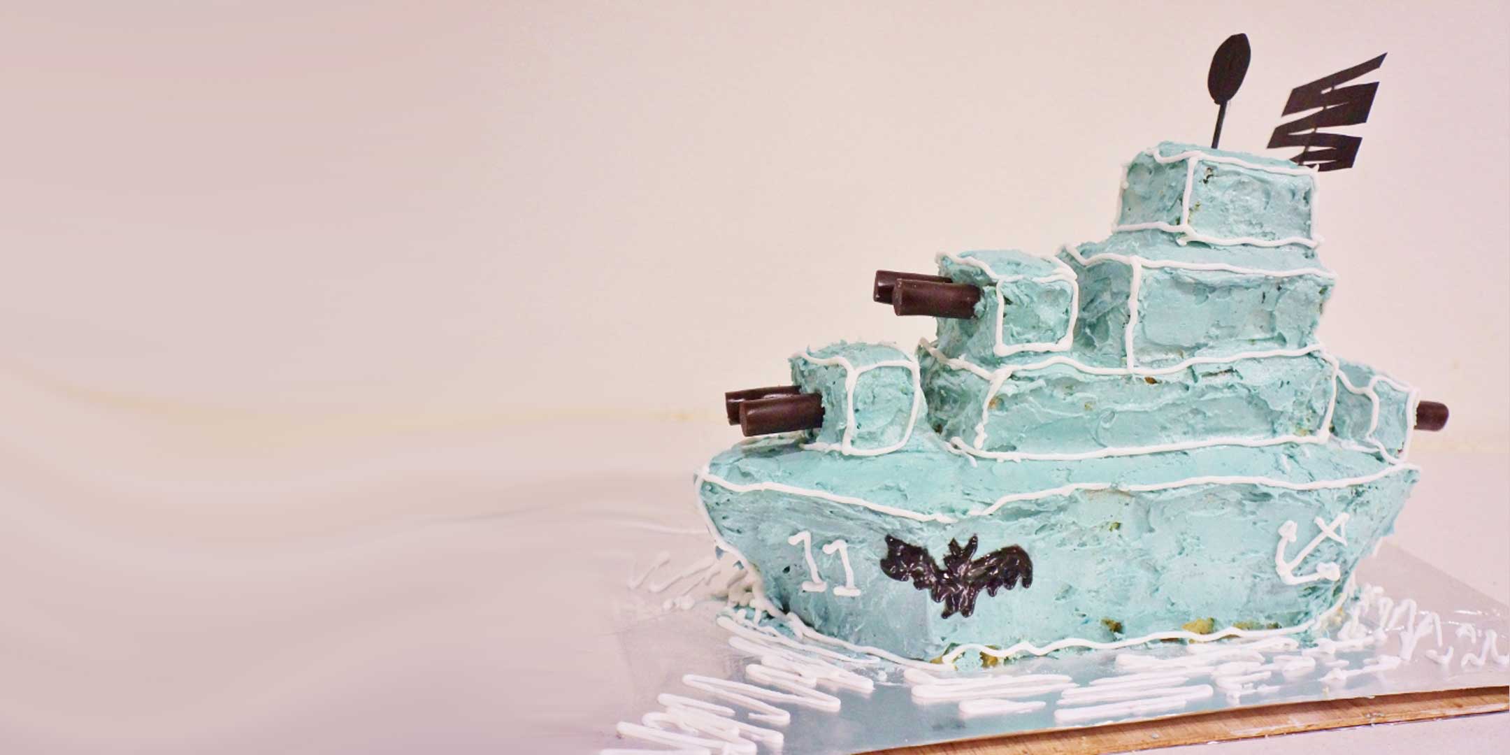 How to make a buttercream battleship cake