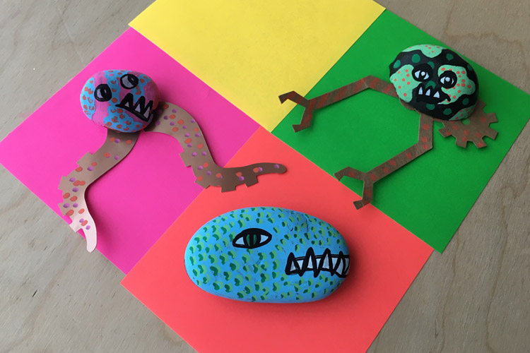 Make your own goofy gastroliths - prehistoric pet rocks