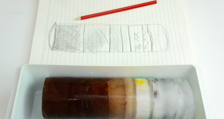 Polar Science Experiment: how to make edible ice cores