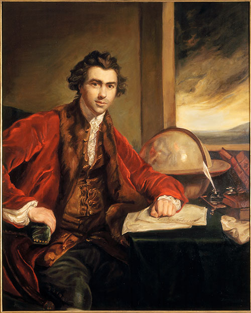 Portrait of Sir Joseph Banks, 1970, by Joyce Aris, Sir Joshua Reynolds. Te Papa 1000-0000-59.