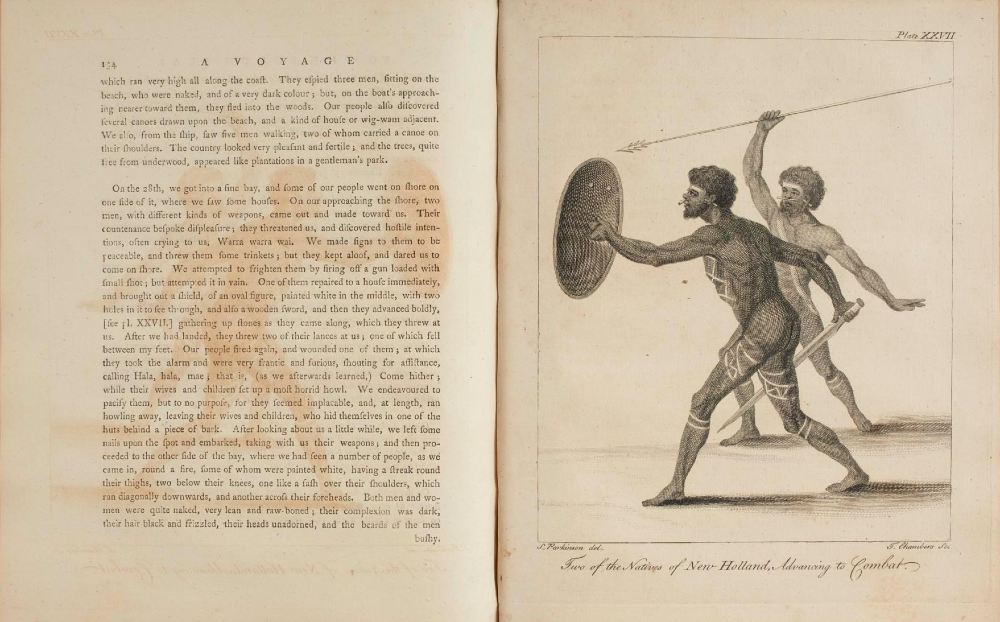 Page from A Journal of a Voyage to the South Seas, in His Majesty's Ship the Endeavour by Sydney Parkinson, 1773. ANMM Collection 00004423