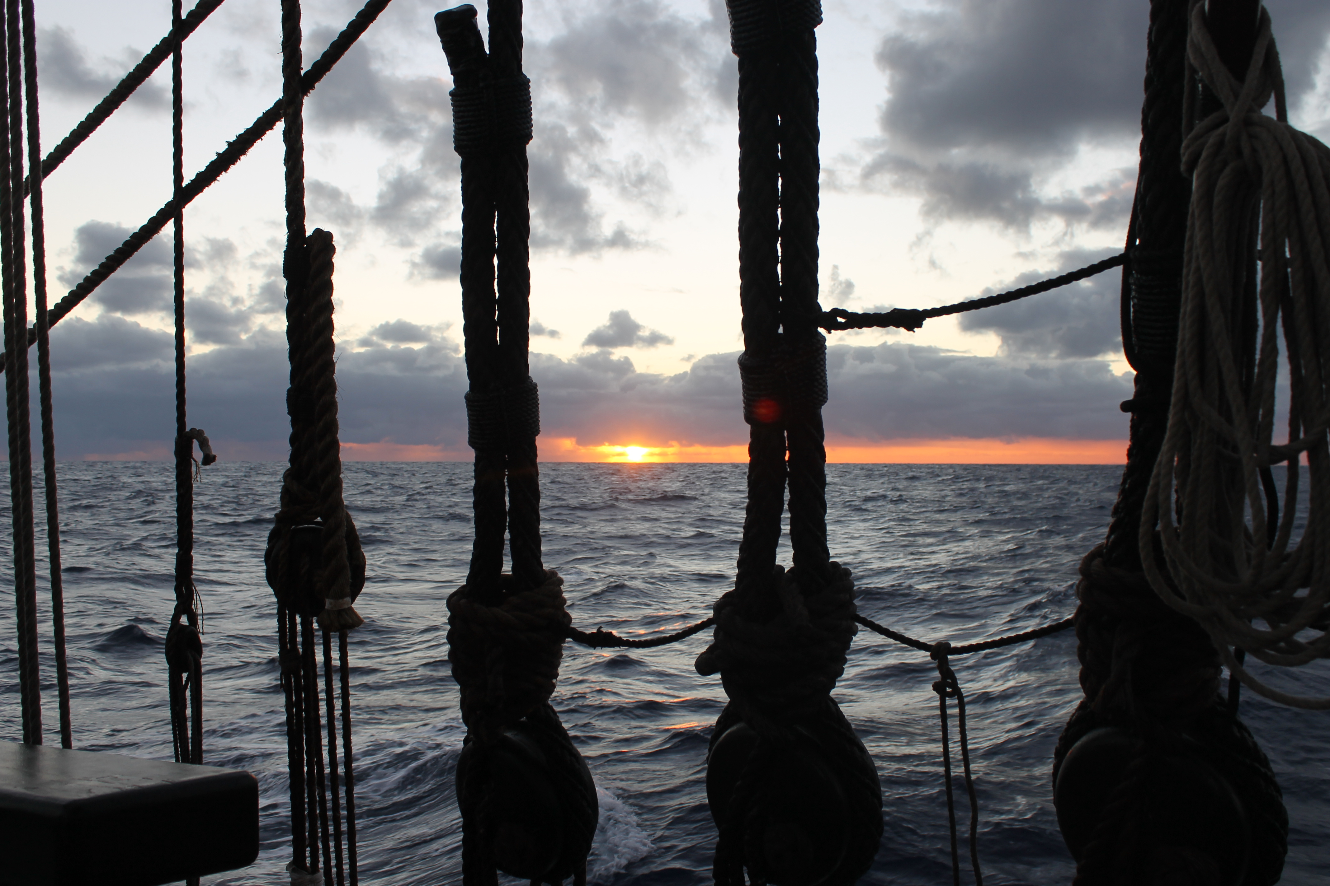 Endeavour Replica at sea
